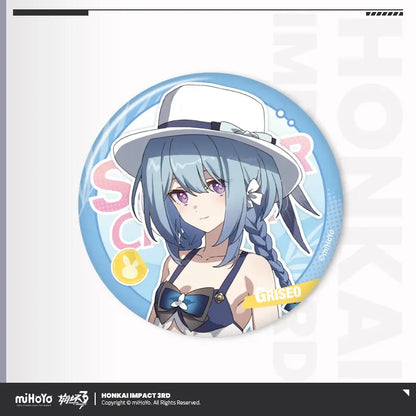 Summer Cruise Series Tinplate Badge Vol.4 Honkai Impact 3rd Griseo ACG Go Anime www.acg-go.com Aponia, Badge, Eden, Elysia, Griseo, Honkai Impact 3rd, Hua, Kalpas, Kevin, Kosma, Mobius, Pardofelis, Sakura, Su, Vill-V