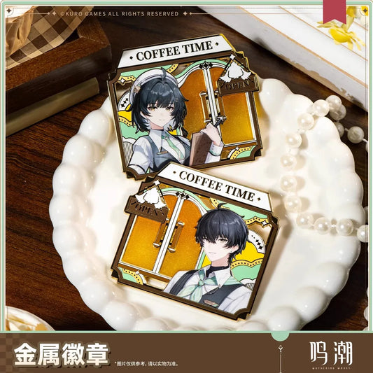 Wuthering Waves When the Skies Align Theme Rover Metal Badge Male Rover ACG Go Anime www.acg-go.com Badge, Female Rover, Male Rover, Wuthering Waves