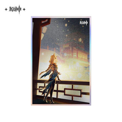 Genius Invokation TCG Series Shikishi Cardboard Genshin Impact When the Crane Returned ACG Go Anime www.acg-go.com Badge, Diluc, Ganyu, Genshin Impact, Kamisato Ayaka, Kamisato Ayato, Klee, Sangonomiya Kokomi, Shenhe