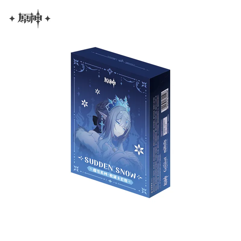 Genshin Impact Sudden Snow Series Merch Collectible Card Sleeve Set Mystery Box