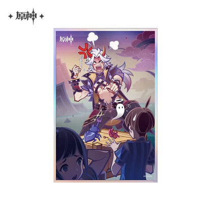 Genius Invokation TCG Series Shikishi Cardboard Genshin Impact I Haven't Lost Yet! ACG Go Anime www.acg-go.com Badge, Diluc, Ganyu, Genshin Impact, Kamisato Ayaka, Kamisato Ayato, Klee, Sangonomiya Kokomi, Shenhe