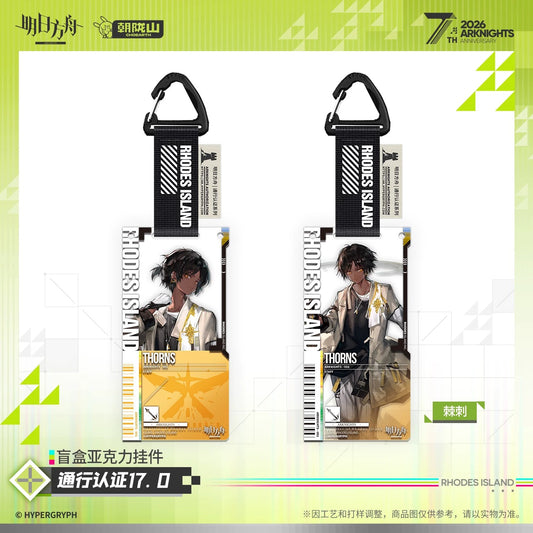 Arknights 7th Anniversary Series Authorization Pass 17.0 Acrylic Keychain Mystery Box