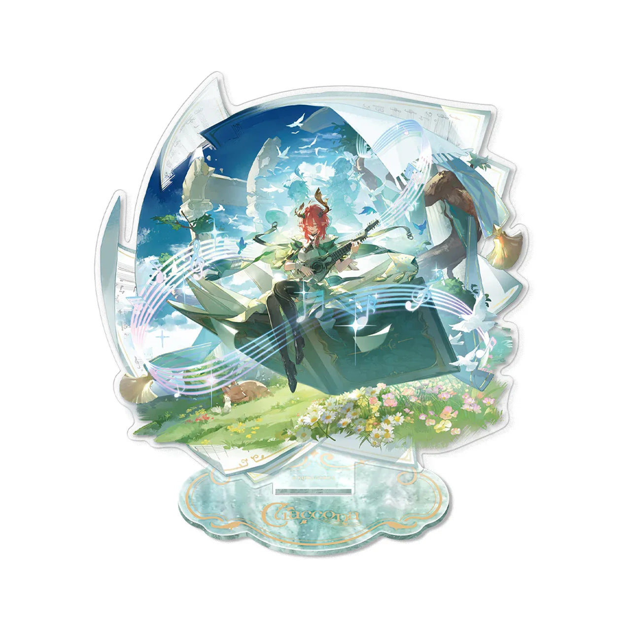 Resonator Theme Scene Acrylic Stand Wuthering Waves Ciaccona ACG Go Anime www.acg-go.com Brant, Carlotta, Ciaccona, Phoebe, Roccia, Standee, Zani