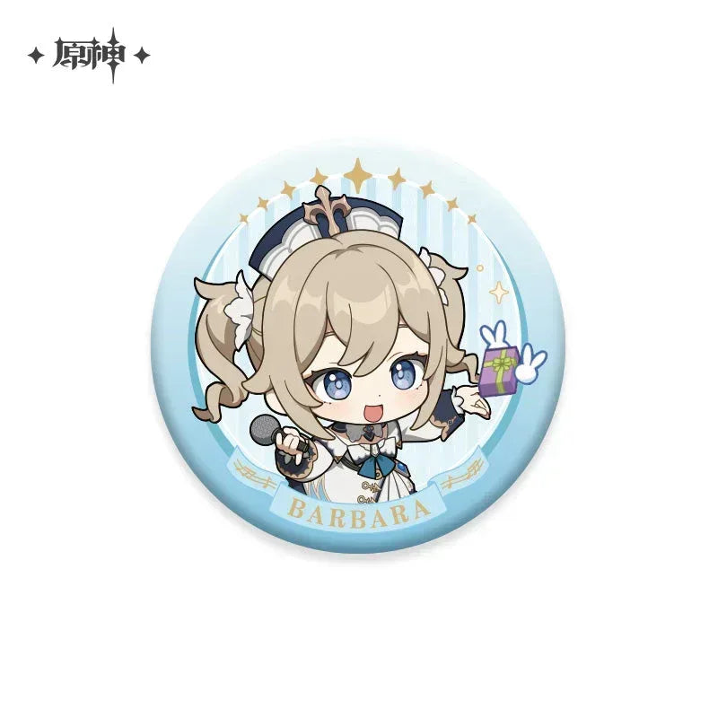 Genshin Impact Ultimate Gift Series Badge Barbara ACG Go Anime www.acg-go.com Badge, Barbara, Ganyu, Tartaglia, Zhongli