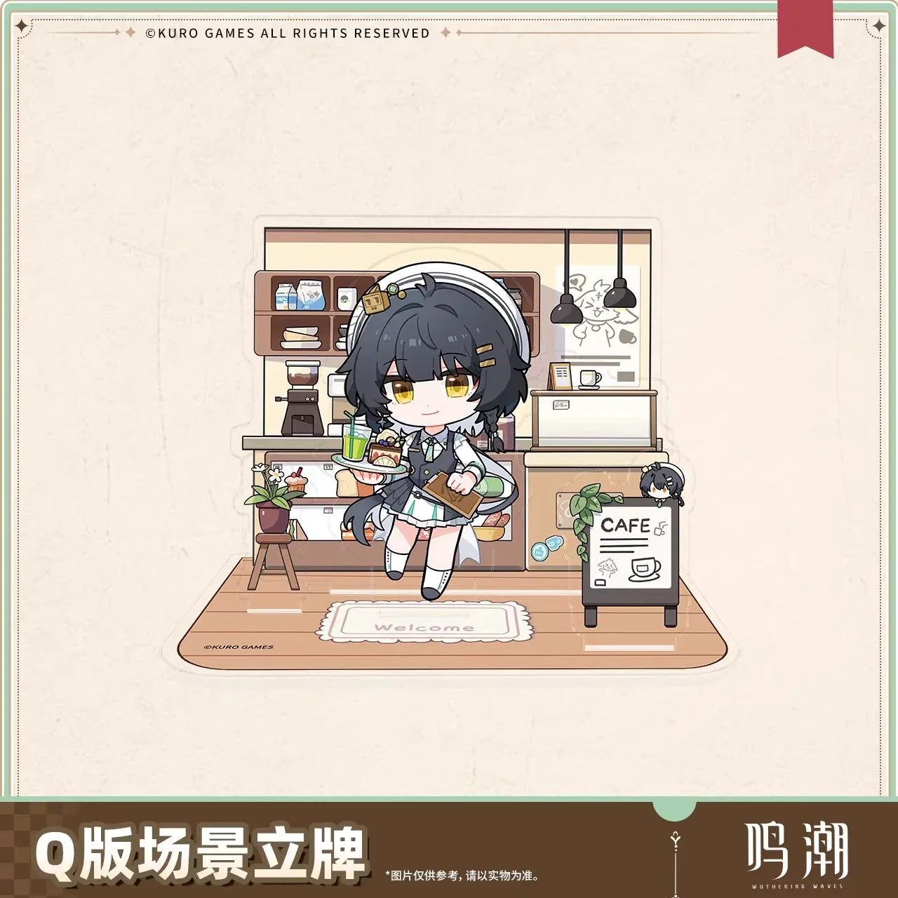 Wuthering Waves When the Skies Align Theme Rover Chibi Scene Acrylic Stand Female Rover ACG Go Anime www.acg-go.com Female Rover, Male Rover, Stand, Wuthering Waves