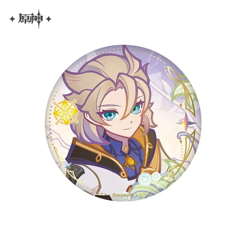 Genshin Impact Voicemail of Fragrance Series Badge & Acrylic Block Badge / Albedo ACG Go Anime www.acg-go.com Badge, Genshin Impact