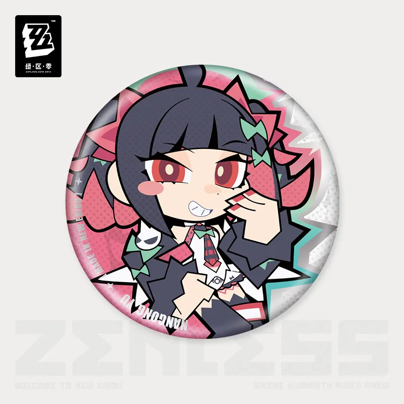 Zenless Zone Zero New Eridu Series Angels of Delusion Chibi Tinplate Badge