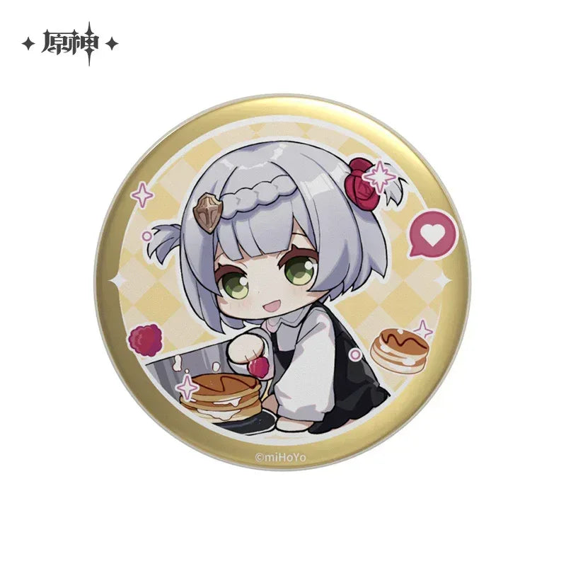 Genshin Impact Childhood’s Treasure Series Badge Noelle ACG Go Anime www.acg-go.com Badge, Diluc, Ganyu, Kaeya, Ningguang, Noelle, Tartaglia