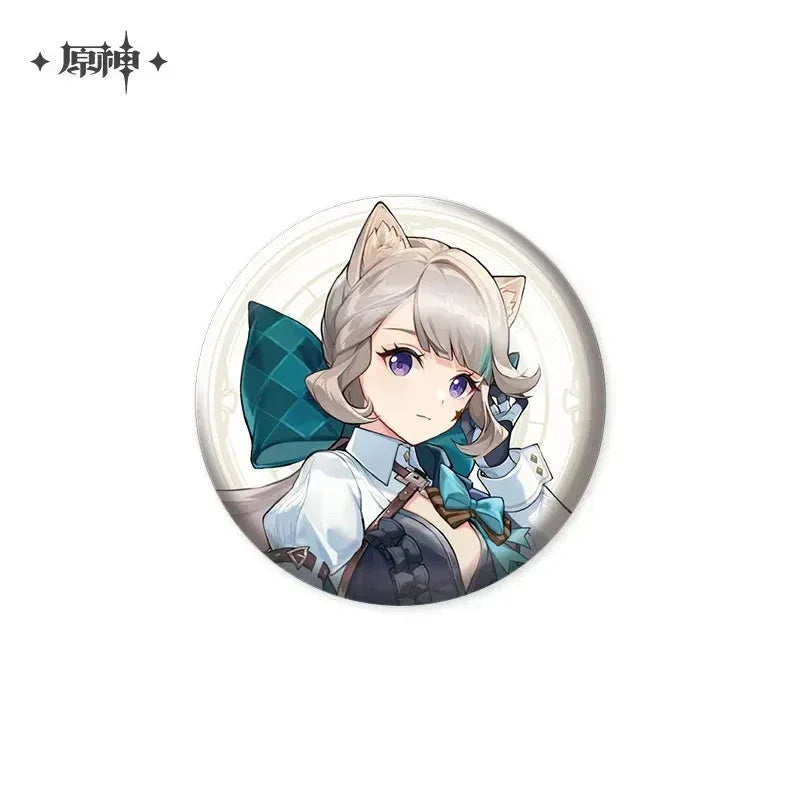 Genshin Impact 2023 Game Art Exhibition Series Merch Badge / Lynette ACG Go Anime www.acg-go.com Badge, Folder, Freminet, Lynette, Lyney, Stand, Stationary