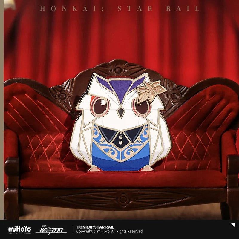Owlbert's Reception Room Series Metal Badge