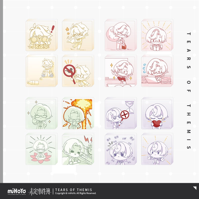 Tears of Themis Stellis' Heartbeat NXX. Series Charity Commemorative Chibi Version Acrylic Ornament Set