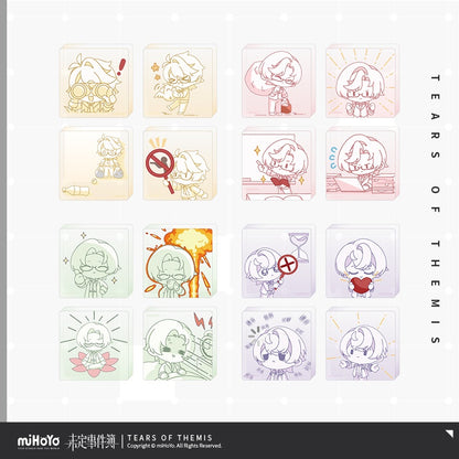 Tears of Themis Stellis' Heartbeat NXX. Series Charity Commemorative Chibi Version Acrylic Ornament Set