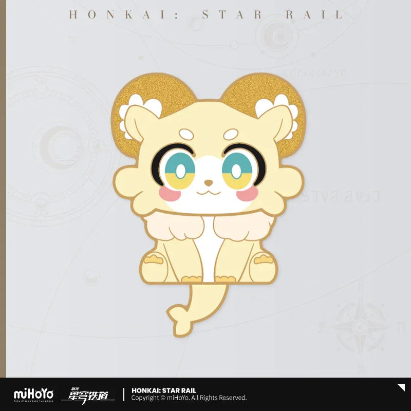Awooo-Awooo Series Chimera Metal Badge Honkai: Star Rail Oatmeal ACG Go Anime www.acg-go.com Anaxa, Badge, Castorice, Mydei, Phainon, Trailblazer