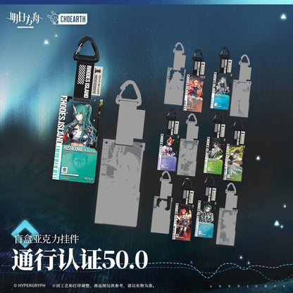 The Veins: Travel Chronicles Series Authorization Pass 50.0 Acrylic Keychain Mystery Box