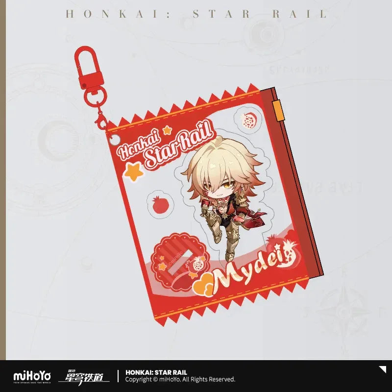Honkai: Star Rail Fruity Summer Series Chibi Candy Keychain Mydei ACG Go Anime www.acg-go.com Caelus, Castorice, Honkai: Star Rail, Keycahin, Mydei, Stelle, Trailblazer