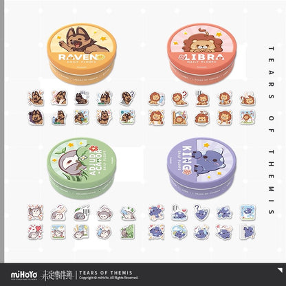 Plush Daily Life Series Chibi Crystal Sticker Storage Set
