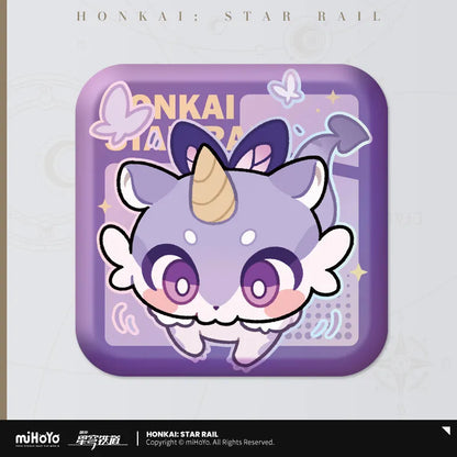 Honkai: Star Rail Pom-Pom Exhibition Series Square Tinplate Badge