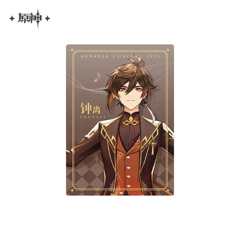 Concert 2023 Series Character Commemorative Card Genshin Impact Zhongli ACG Go Anime