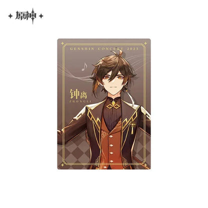 Concert 2023 Series Character Commemorative Card Genshin Impact Zhongli ACG Go Anime