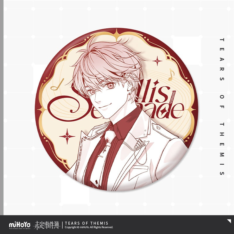 Tears of Themis Stellis Serenade Series Photolithographic Two-color Line Drawing Style Badge