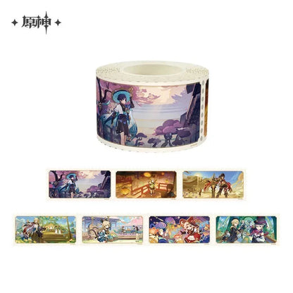 Floating World Under the Moonlight Series Washi Tape Genshin Impact B ACG Go Anime www.acg-go.com Art Decor, Washi Tape