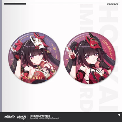 Thousand-Faced Maestro Series Sparkle Portrait Tinplate Badge Set Honkai Impact 3rd Sparkle ACG Go Anime