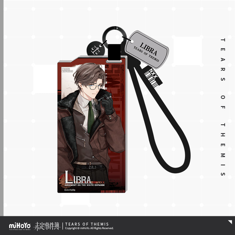 Judgment On The White Expanse Series Authorization Pass Acrylic Keychain