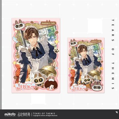 Tears of Themis Love at Azukisan's Café Series Photo Card & Decorative Card Sleeve Set Artem Wing ACG Go Anime www.acg-go.com Art Decor, Artem Wing, Luke Pearce, Marius von Hagen, Tears of Themis, Vyn Richter