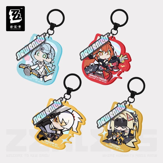 New Eridu Series Obol Squad Chibi Acrylic Keychain