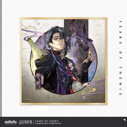 Tears of Themis Omni Spirits Bureau: Dark Fates Series Polyester Gold Sprinkled Acrylic Shikishi Cardboard