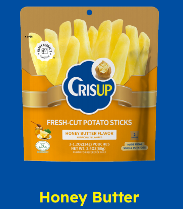 Crisup Fresh Cut Potato Sticks Bag Big Package (6 Flavors)