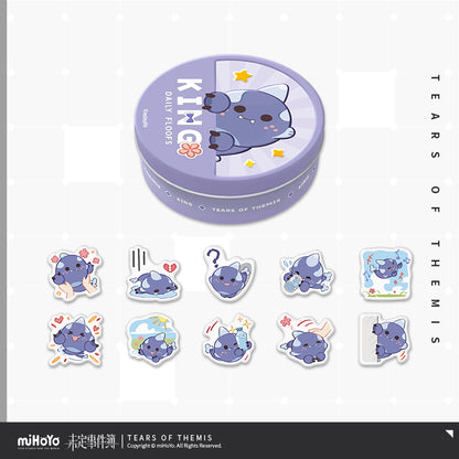 Plush Daily Life Series Chibi Crystal Sticker Storage Set