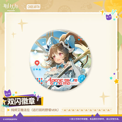 Arknights Glittering Shikishi Badge (Eyjafjalla the Hvít Aska, Nightingale, Hoederer, Weedy, Ptilopsis)