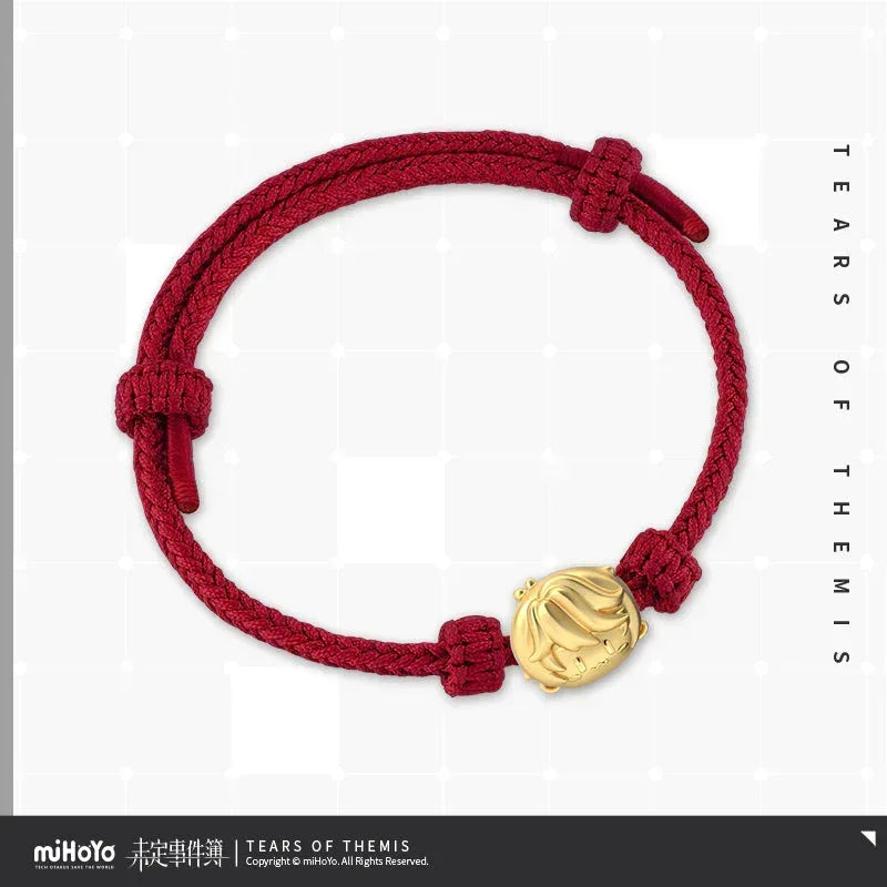 Tears of Themis 8th Anniversary Red Thread Wrapped Silver Bracelet Luke Pearce ACG Go Anime www.acg-go.com Apparel, Artem Wing, Luke Pearce, Marius von Hagen, Vyn Richter
