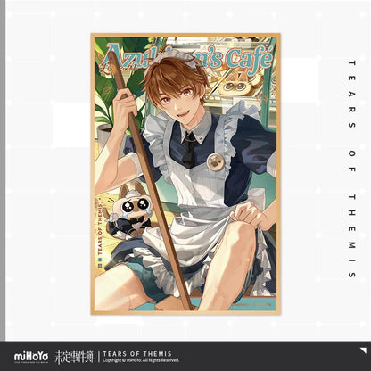 Tears of Themis Love at Azukisan's Café Series Decorative Shikishi Cardboard Luke Pearce ACG Go Anime www.acg-go.com Art Decor, Artem Wing, Luke Pearce, Marius von Hagen, Tears of Themis, Vyn Richter