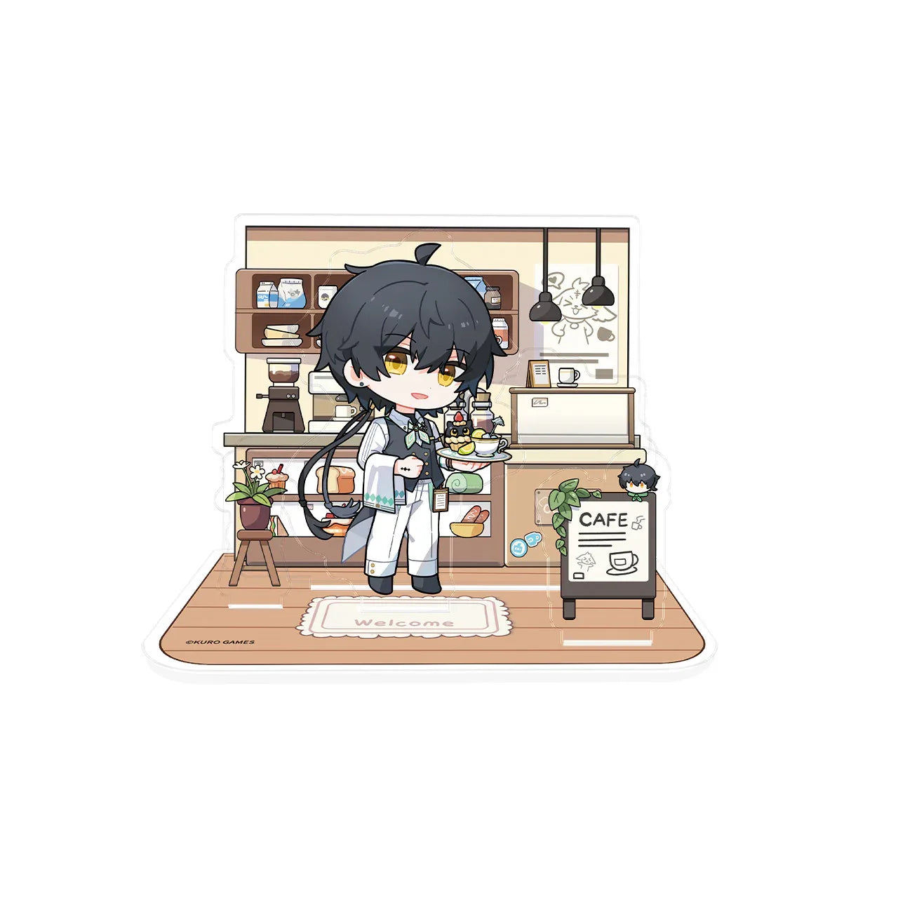 Wuthering Waves When the Skies Align Theme Rover Chibi Scene Acrylic Stand Male Rover ACG Go Anime www.acg-go.com Female Rover, Male Rover, Stand, Wuthering Waves