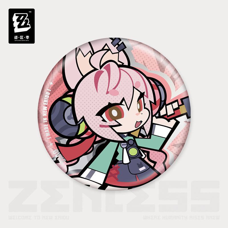 Zenless Zone Zero New Eridu Series Krampus Chibi Tinplate Badge