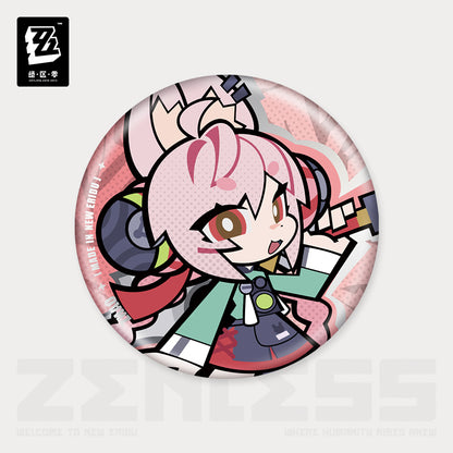 Zenless Zone Zero New Eridu Series Krampus Chibi Tinplate Badge