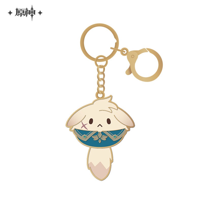 Genshin Impact Tea Party Companion Dodoco Metal Keychain