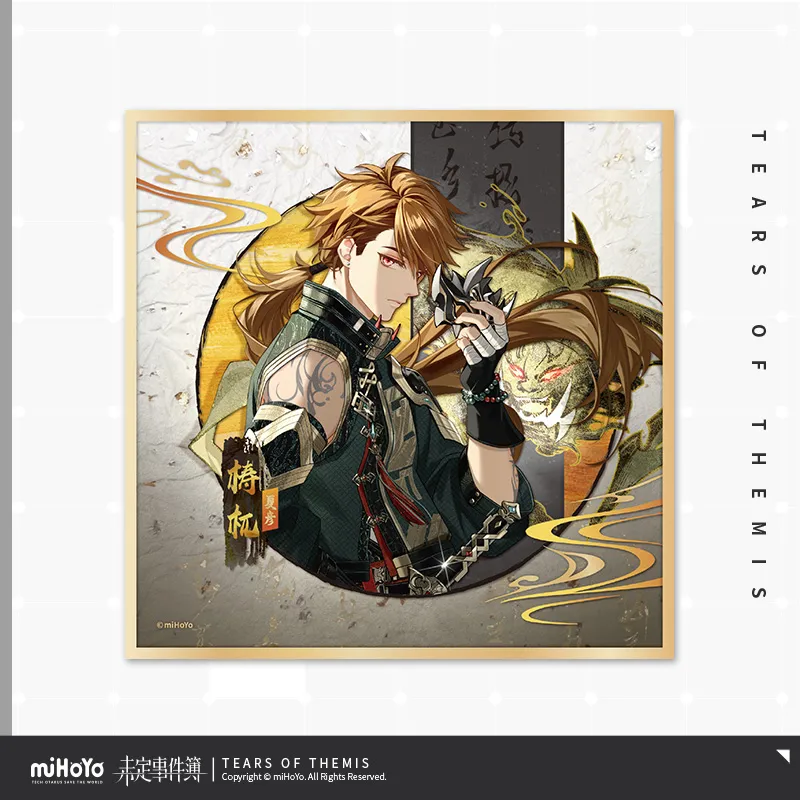 Tears of Themis Omni Spirits Bureau: Dark Fates Series Polyester Gold Sprinkled Acrylic Shikishi Cardboard
