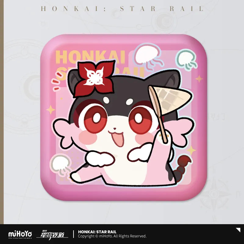 Honkai: Star Rail Pom-Pom Exhibition Series Square Tinplate Badge