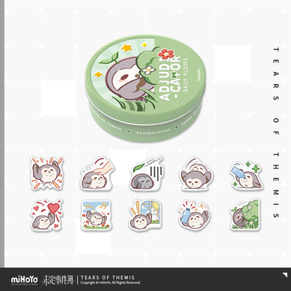 Plush Daily Life Series Chibi Crystal Sticker Storage Set