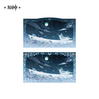 Genshin Impact Selenic Chronicles Series Badge & Commemorative Card Set