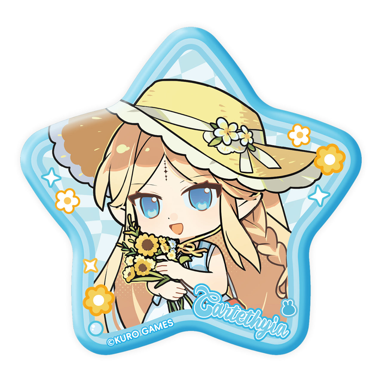 Somnoire Echoes Series Chibi Specially Shaped Tinplate Badge (Rover, Cartethyia, Lupa)