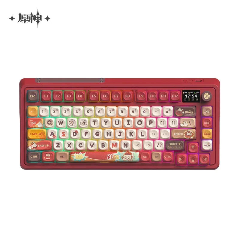 Genshin Impact Sparkling Steps · Klee Mechanical Keyboard Glacier Pink Switch (Linear Switch Early Actuation) ACG Go Anime www.acg-go.com Genshin Impact, Keyboard, Klee