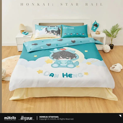 Honkai: Star Rail Boys Dormitory Chibi Household Series Four-piece Bedding Set