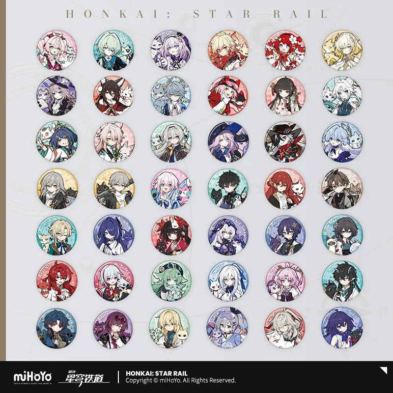 Honkai: Star Rail Little Cat Series Tinplate Badge