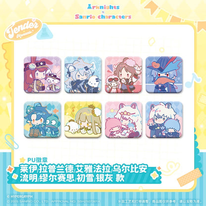 Arknight x Sanrio Characters PU Badge