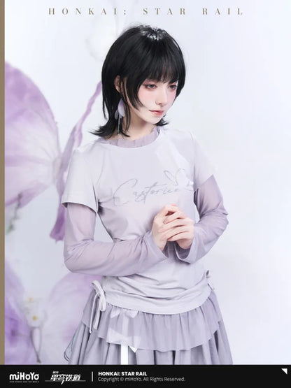 Honkai: Star Rail Castorice Theme Impression Series Faux Two-piece T-shirt