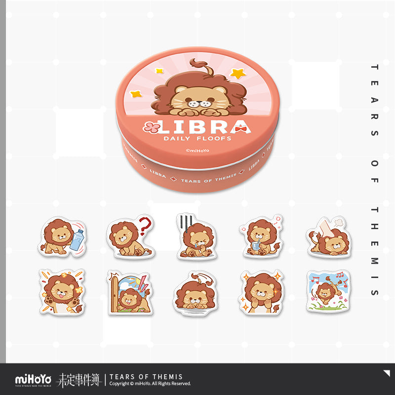 Plush Daily Life Series Chibi Crystal Sticker Storage Set